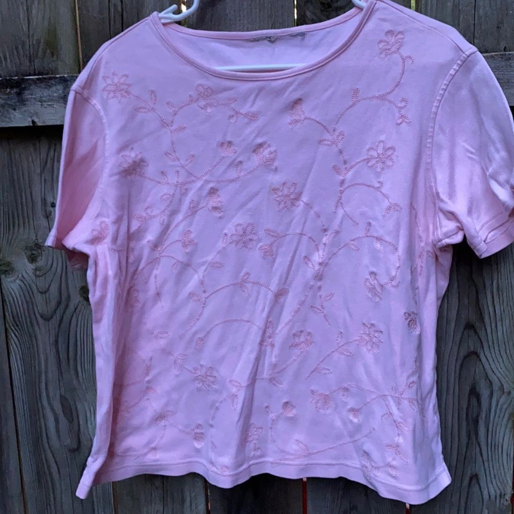 Pink floral top sz. S